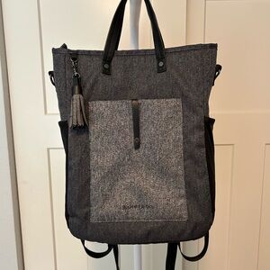 Sherpani Stylish Black and Gray Laptop Backpack